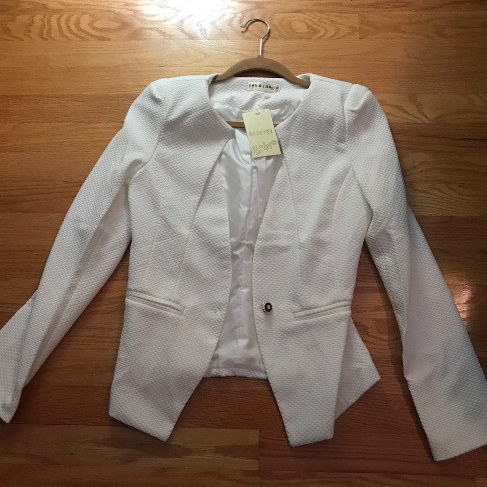 Brand New white blazer